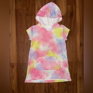 Place Tie-Dye Hoodie with Pink, Yellow, and Blue
